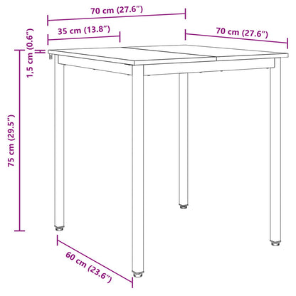 Tavoli da pranzo 70 x 70 x 75 cm METALLO | homemem39