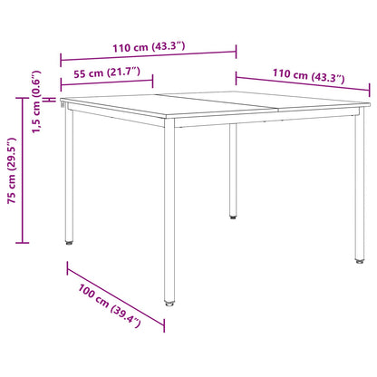 Tavoli da pranzo 110 x 110 x 75 cm METALLO | homemem39