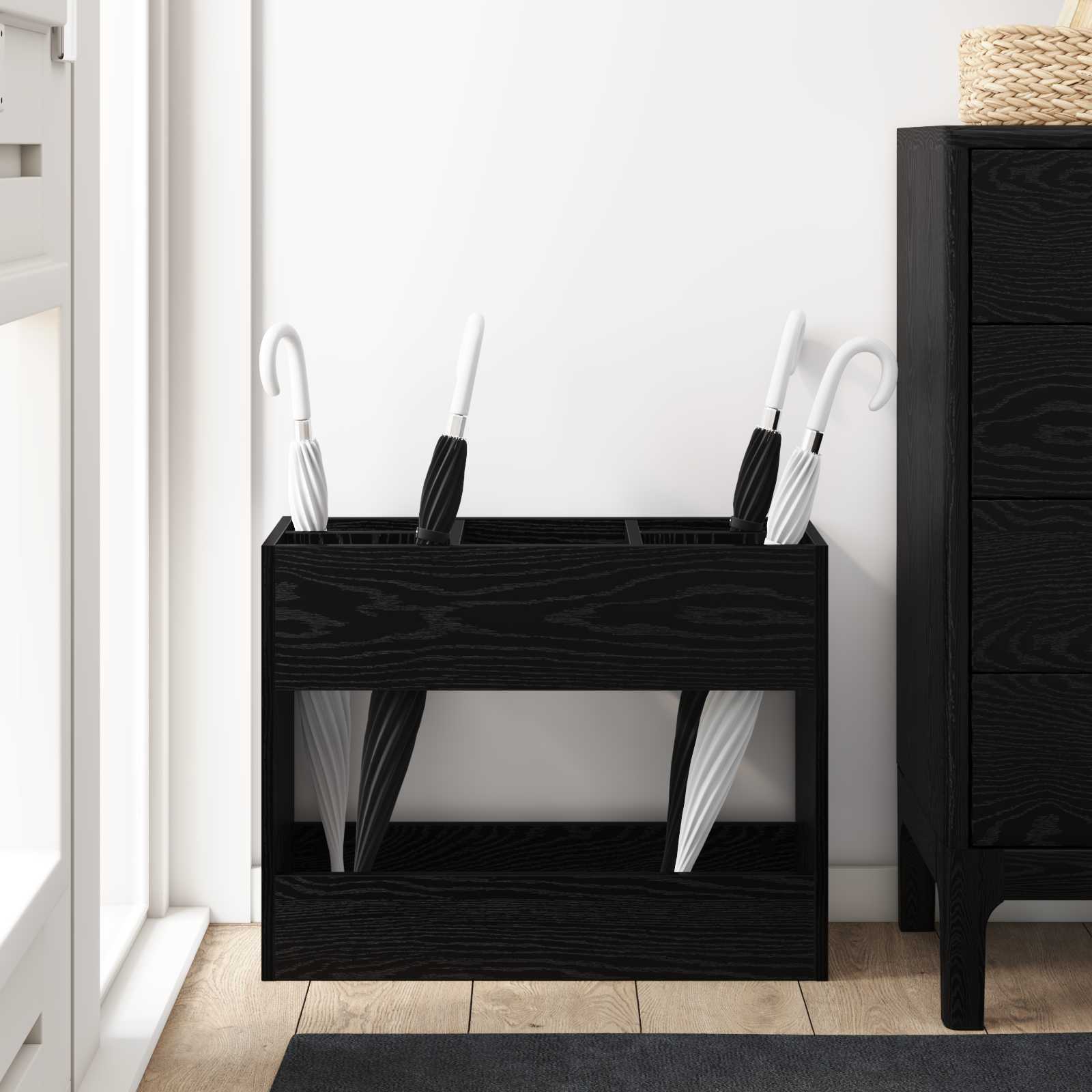 Supporto per Ombrellone Rovere Nero 65 x 24 x 50 cm | homemem39