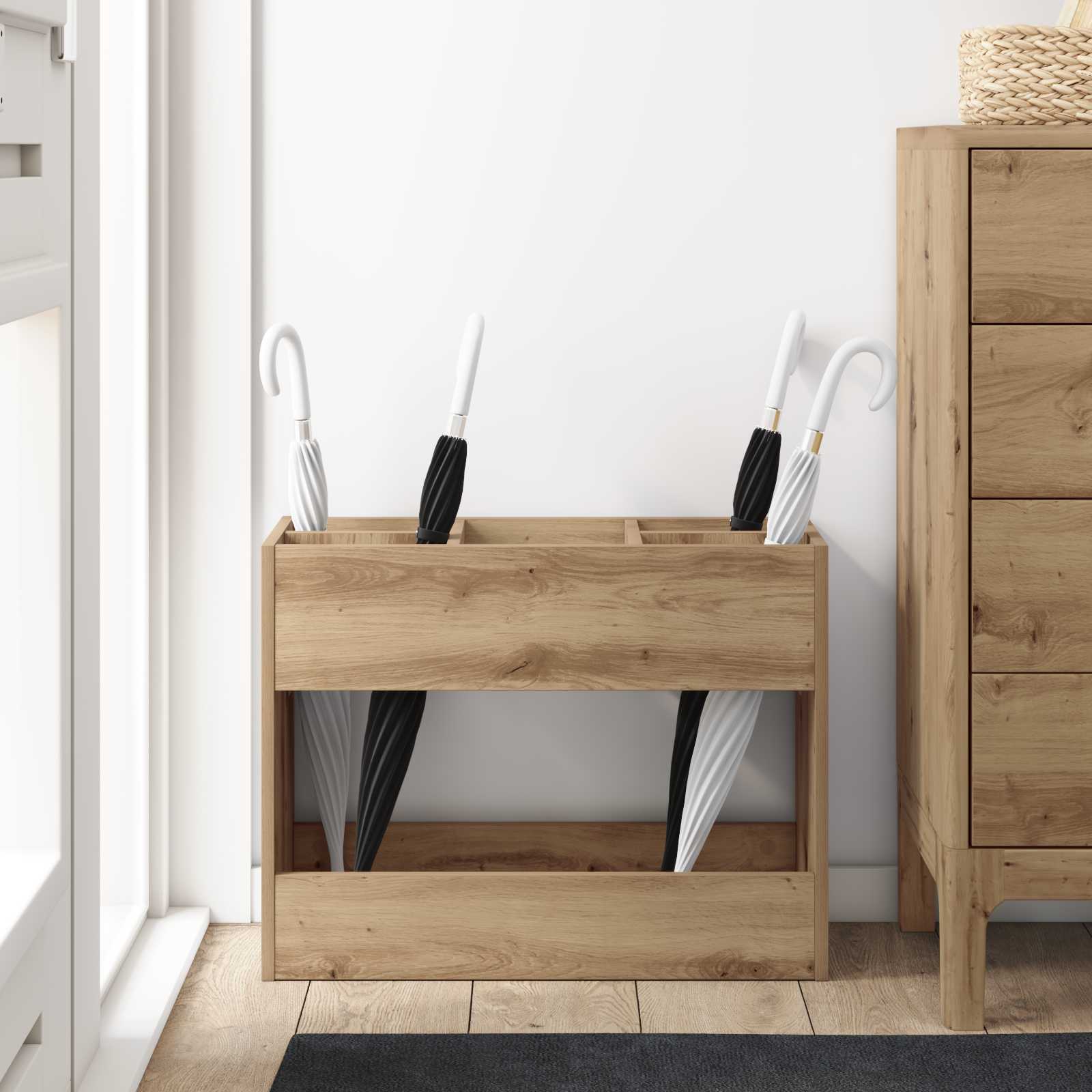 Supporto per Ombrellone Rovere artigianale 65 x 24 x 50 cm | homemem39