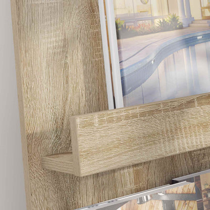 Scaffale per riviste Rovere Sonoma 51 x 11 x 102 cm