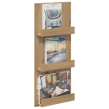 Scaffale per riviste Rovere artigianale 43 x 11 x 102 cm