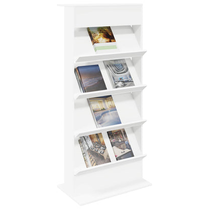 Scaffale per riviste Bianco 70 x 41 x 156 cm Legno multistrato | homemem39