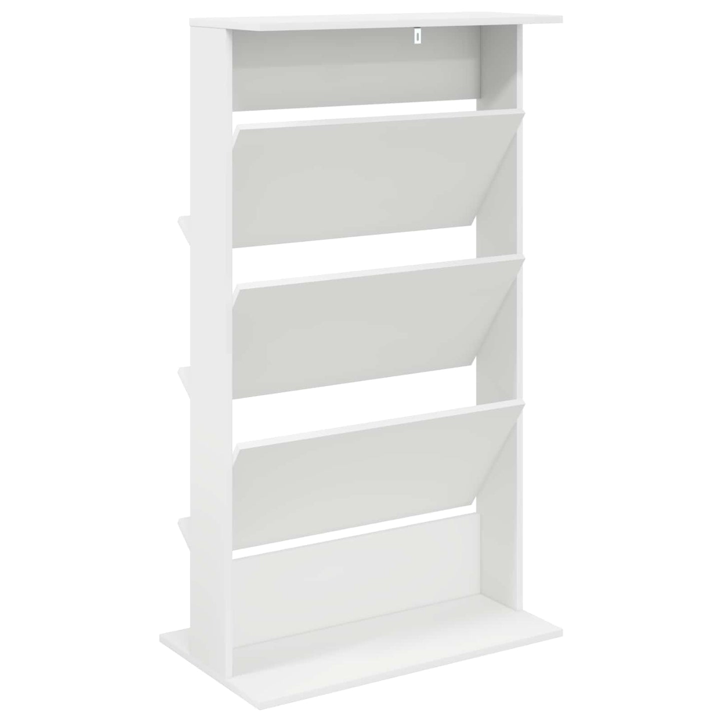 Scaffale per riviste Bianco 70 x 41 x 126 cm Legno multistrato
