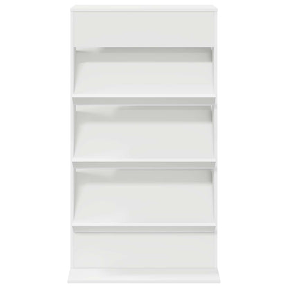 Scaffale per riviste Bianco 70 x 41 x 126 cm Legno multistrato