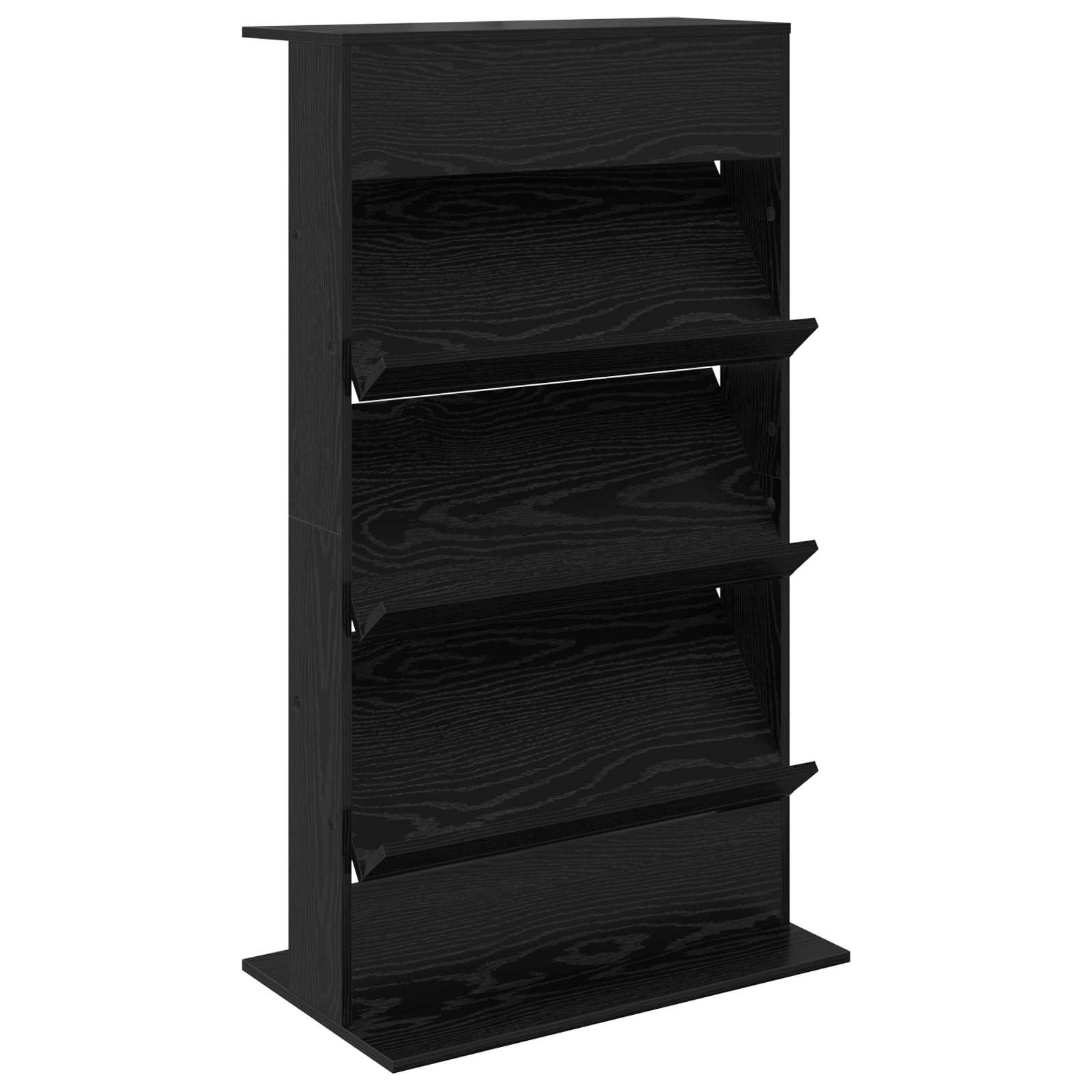 Scaffale per riviste Rovere Nero 70 x 41 x 126 cm | homemem39