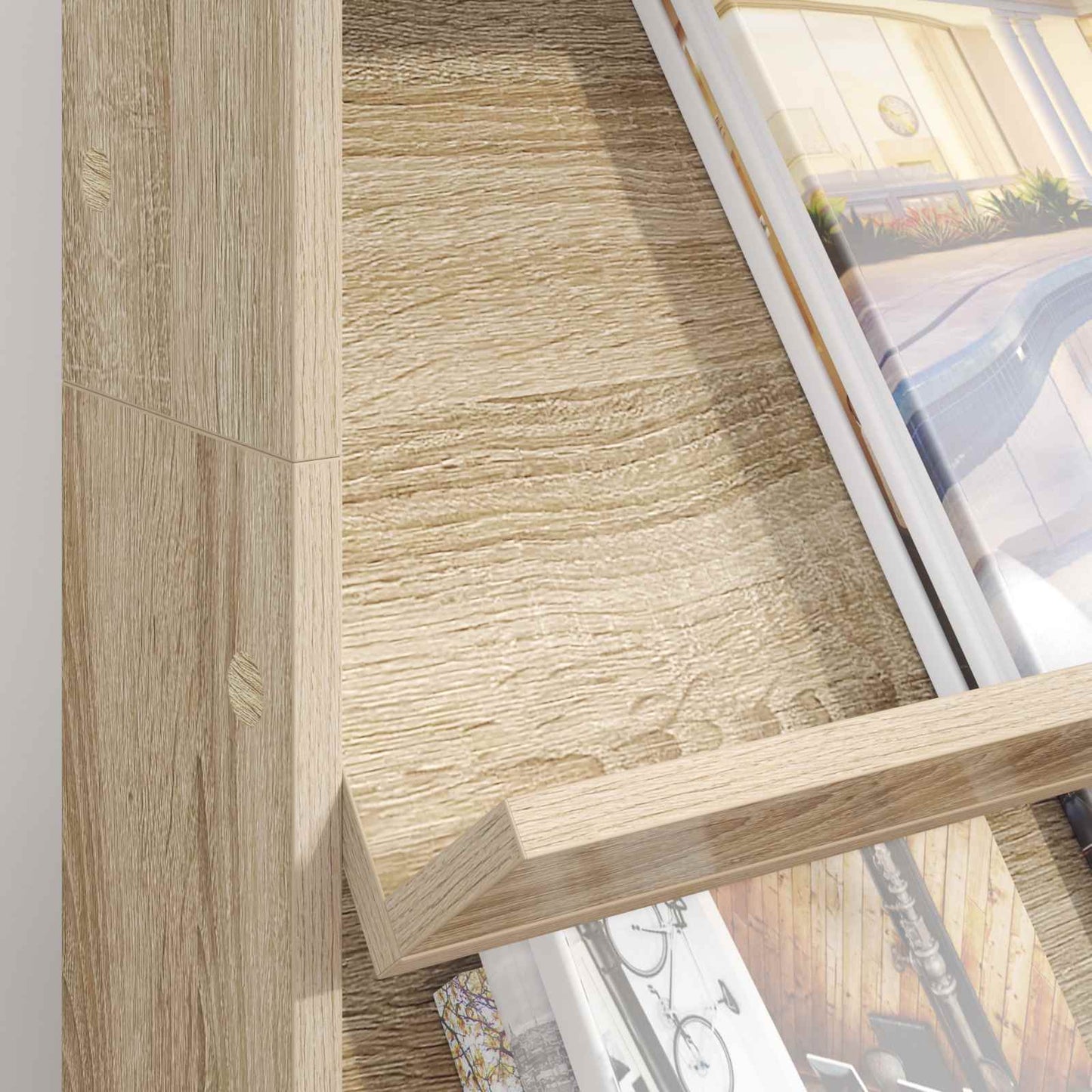 Scaffale per riviste Rovere Sonoma 70 x 41 x 126 cm | homemem39