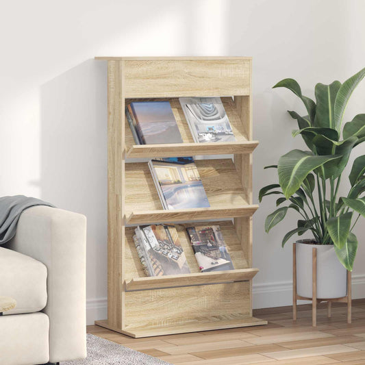 Scaffale per riviste Rovere Sonoma 70 x 41 x 126 cm | homemem39