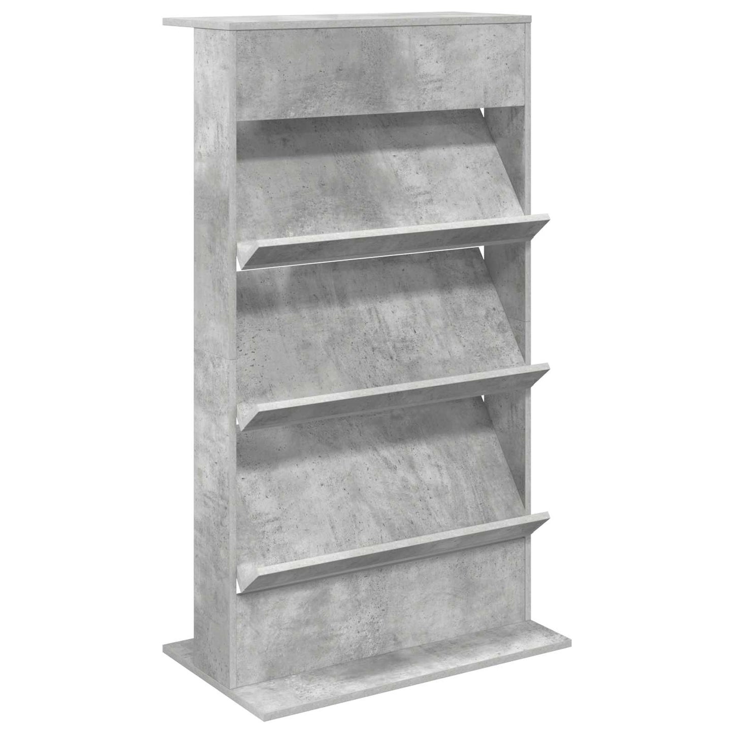 Scaffale per riviste Grigio cemento 70 x 41 x 126 cm