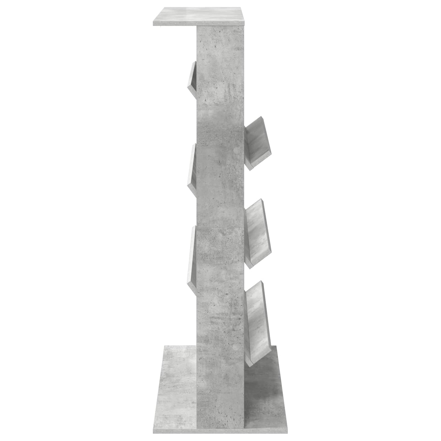 Scaffale per riviste Grigio cemento 70 x 41 x 126 cm