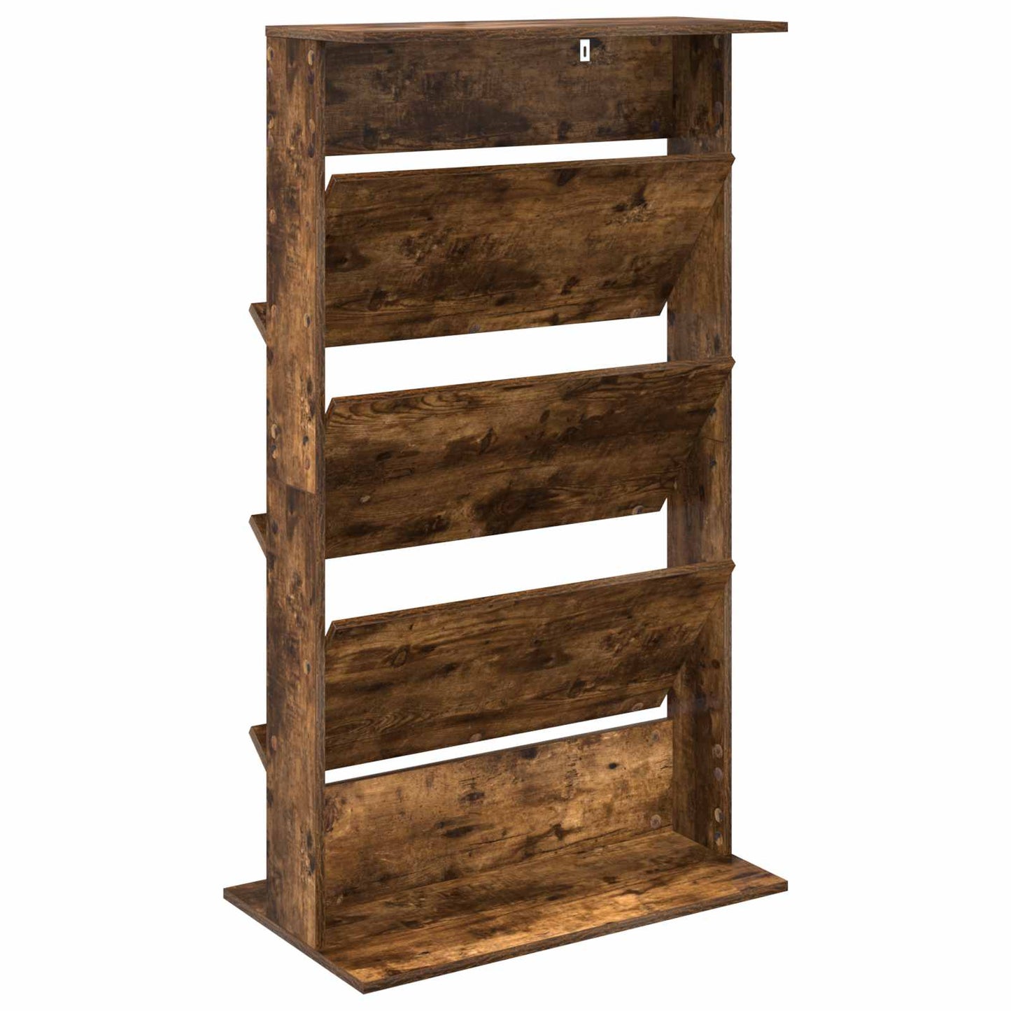 Scaffale per riviste Rovere fumé 70 x 41 x 126 cm | homemem39