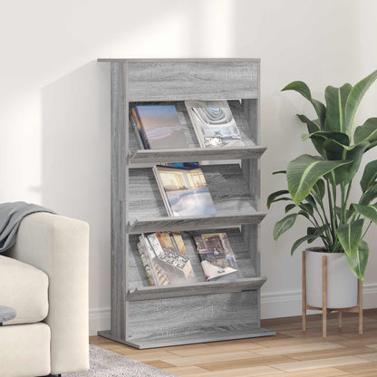 Scaffale per riviste Grigio Sonoma 70 x 41 x 126 cm | homemem39