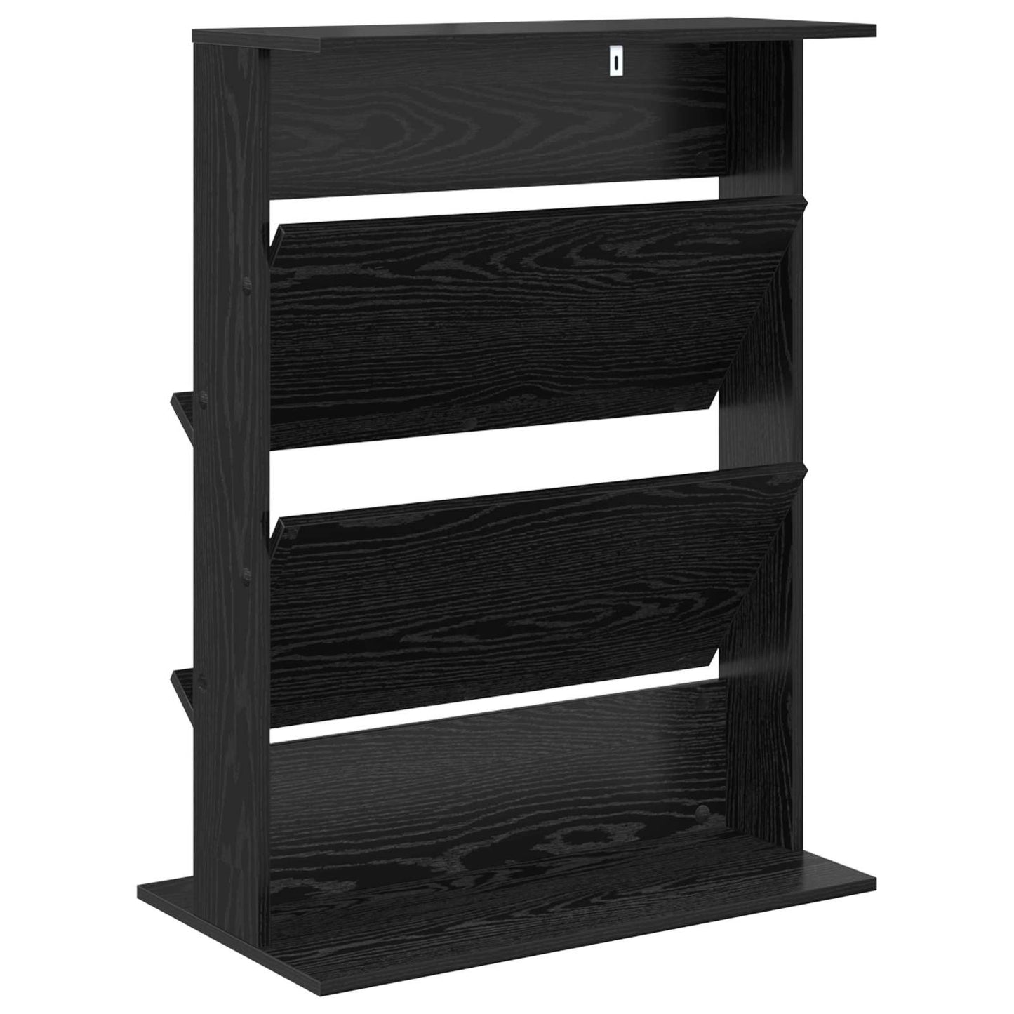 Scaffale per riviste Rovere Nero 70 x 41 x 96 cm | homemem39