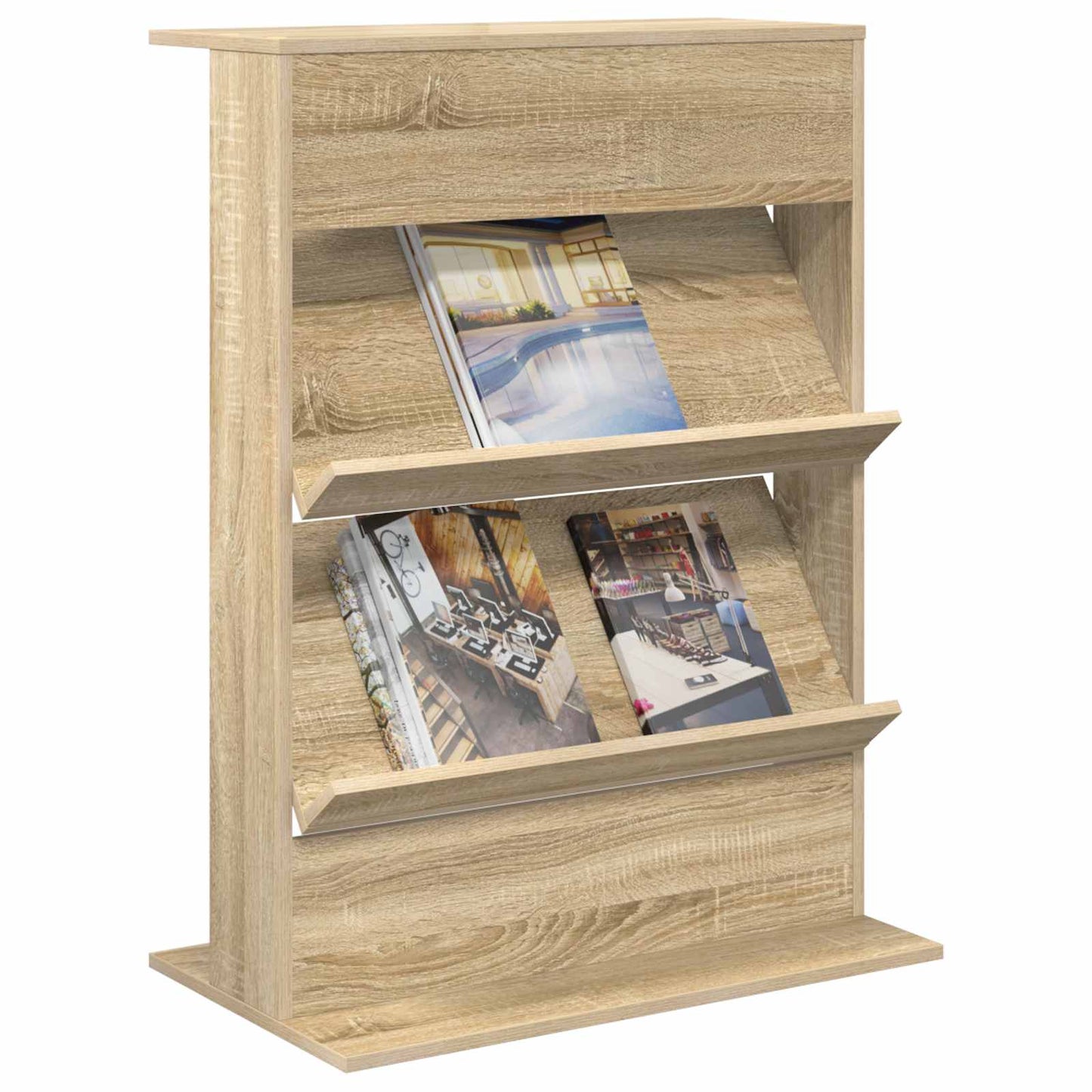 Scaffale per riviste Rovere Sonoma 70 x 41 x 96 cm | homemem39