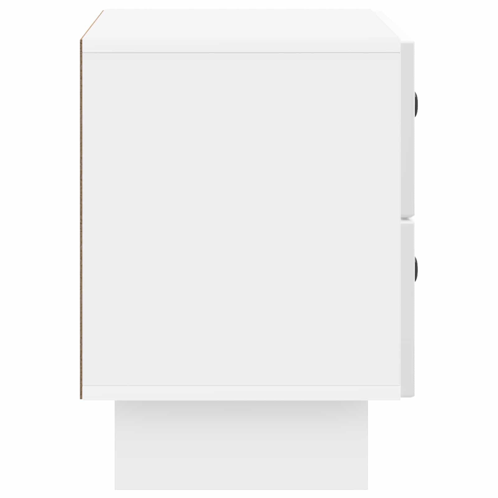 Armadio da Notte con cassetto Bianco Lucido 62 x 34,5 x 47,5 cm | homemem39