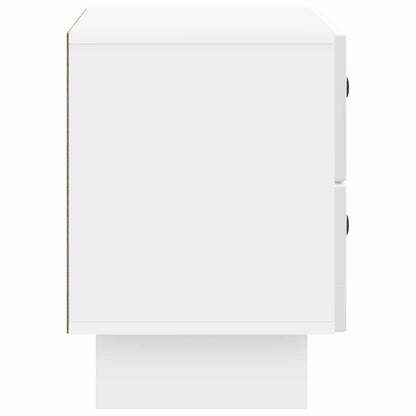 Armadio da Notte con cassetto Bianco Lucido 62 x 34,5 x 47,5 cm | homemem39
