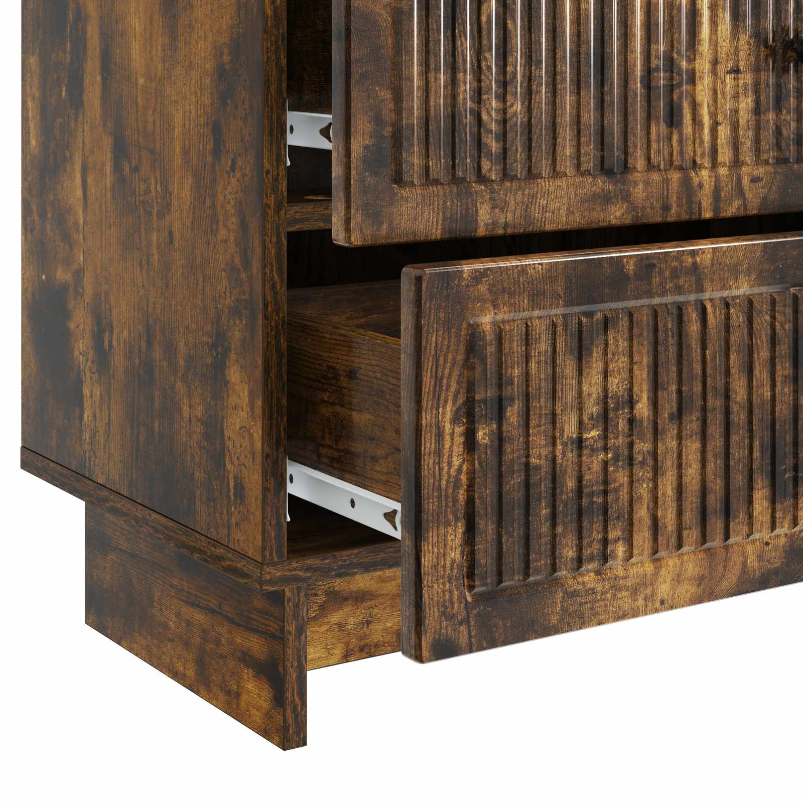 Armadio da Notte Rovere Fumo 62 x 34,5 x 47,5 cm | homemem39