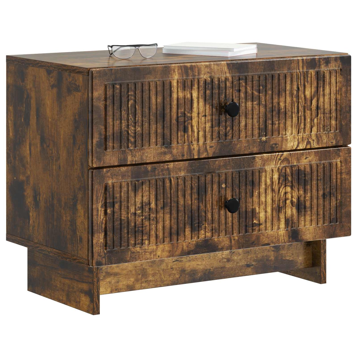 Armadio da Notte Rovere Fumo 62 x 34,5 x 47,5 cm | homemem39