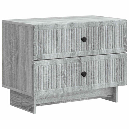 Armadio da Notte Grigio Sonoma 62 x 34,5 x 47,5 cm | homemem39