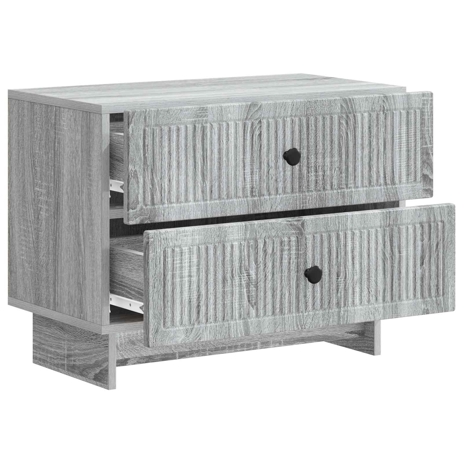 Armadio da Notte Grigio Sonoma 62 x 34,5 x 47,5 cm | homemem39