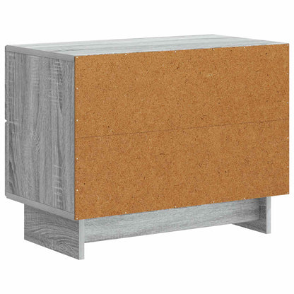 Armadio da Notte Grigio Sonoma 62 x 34,5 x 47,5 cm | homemem39