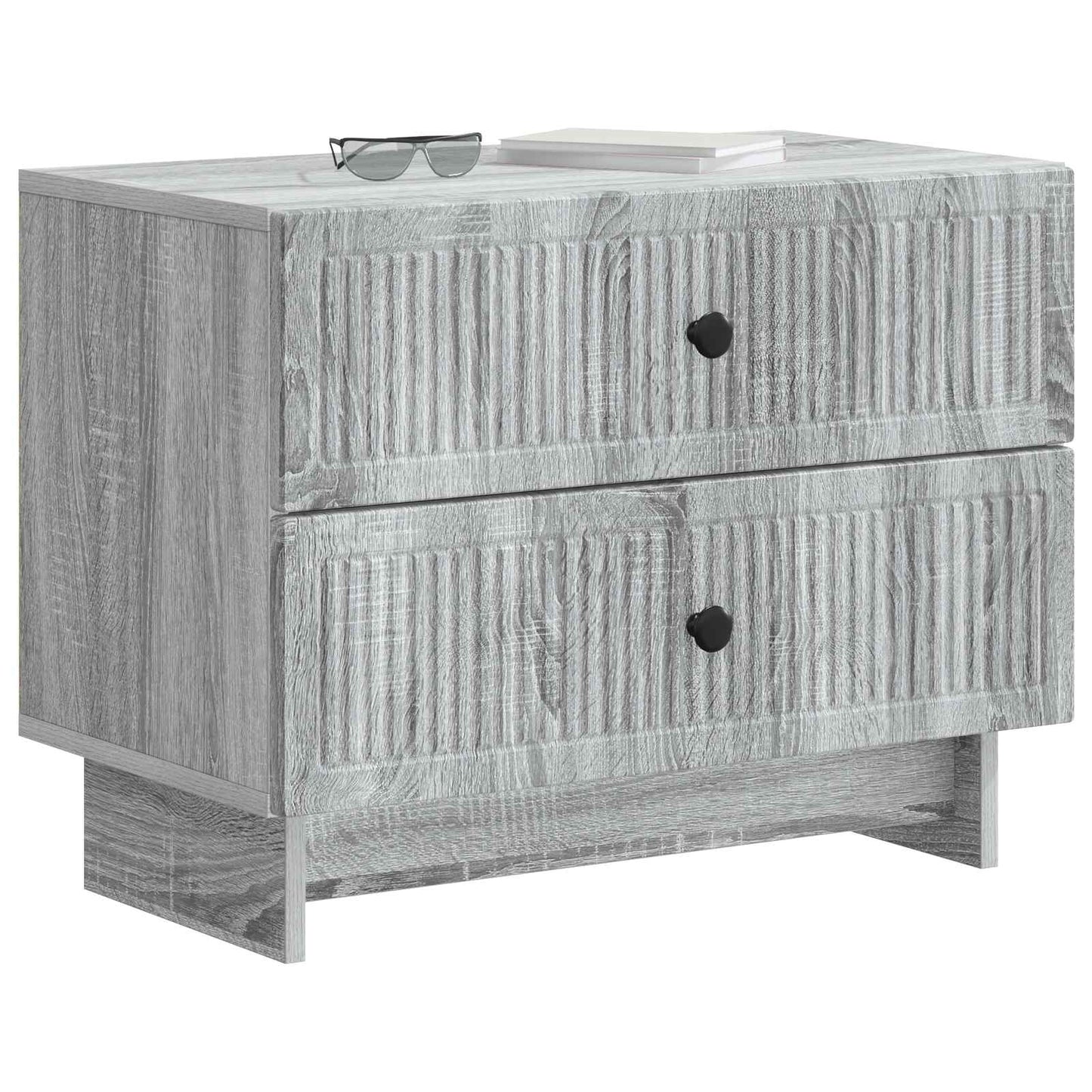 Armadio da Notte Grigio Sonoma 62 x 34,5 x 47,5 cm | homemem39