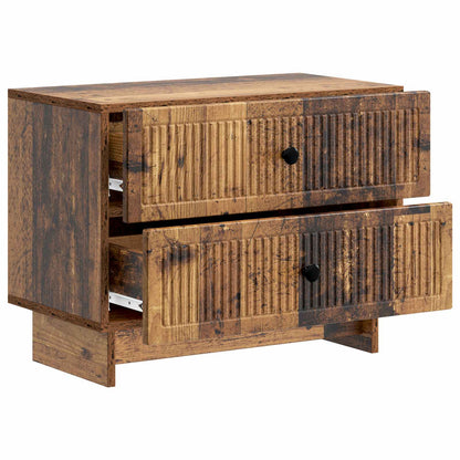 Armadio da Notte con cassetto Legno antico 62 x 34,5 x 47,5 cm | homemem39