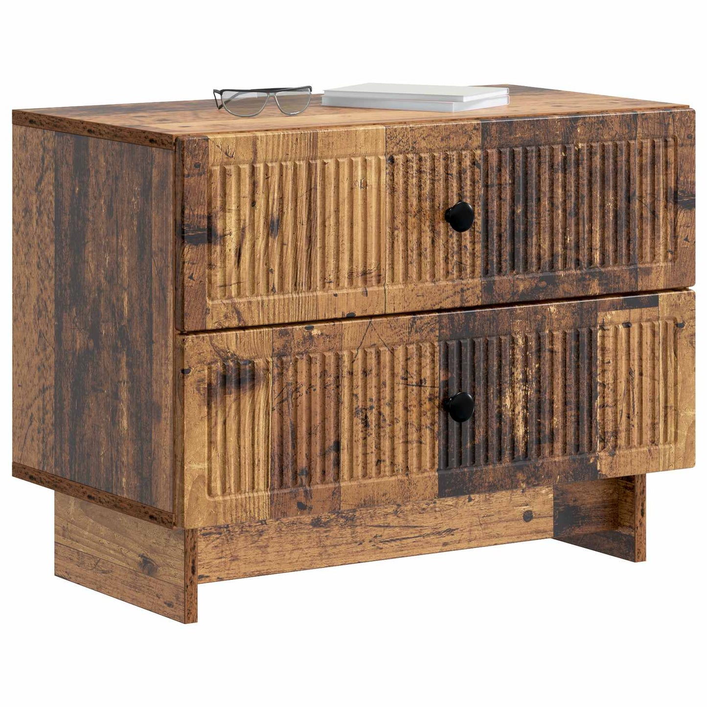 Armadio da Notte con cassetto Legno antico 62 x 34,5 x 47,5 cm | homemem39