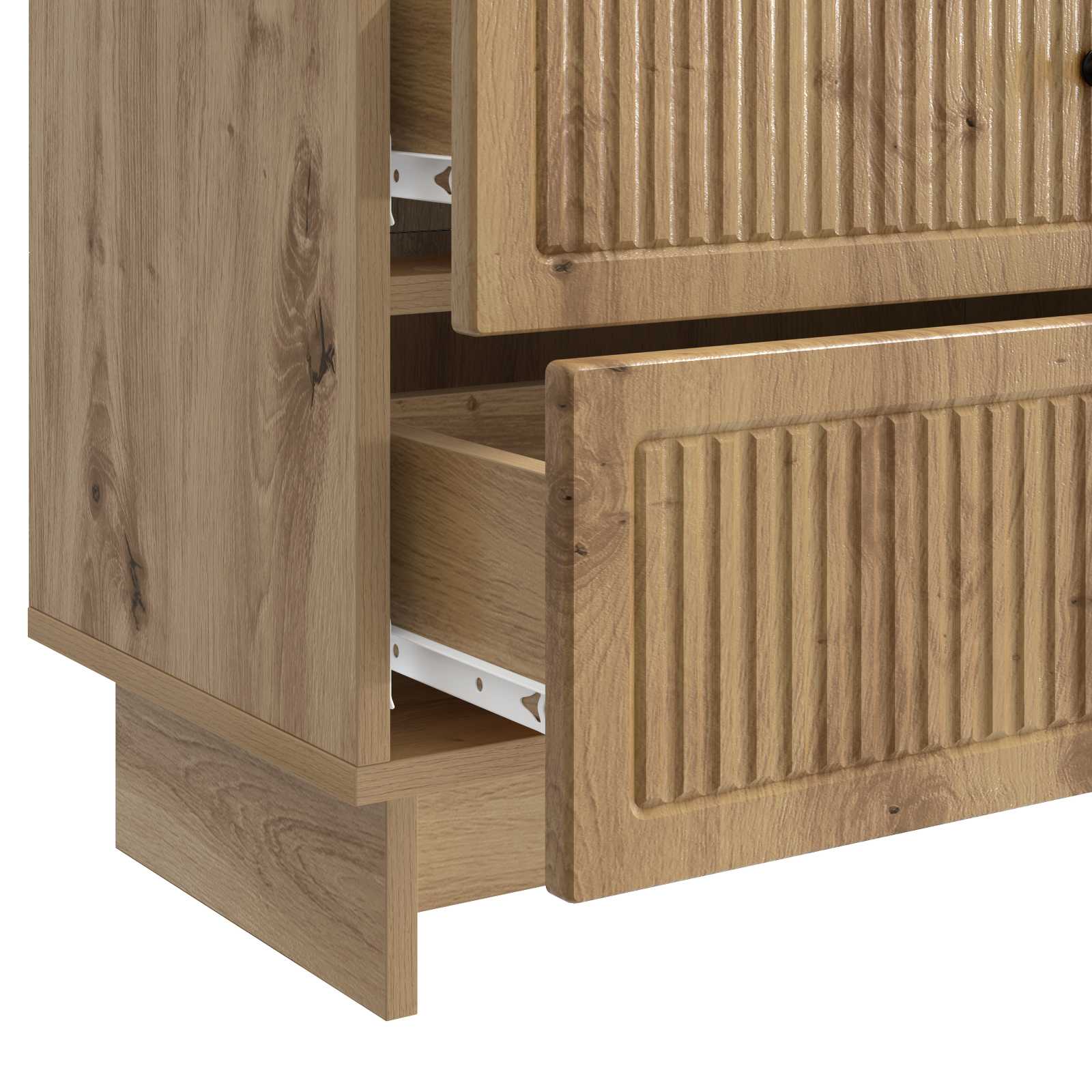 Armadio da Notte Rovere Artigianale 62 x 34,5 x 47,5 cm | homemem39