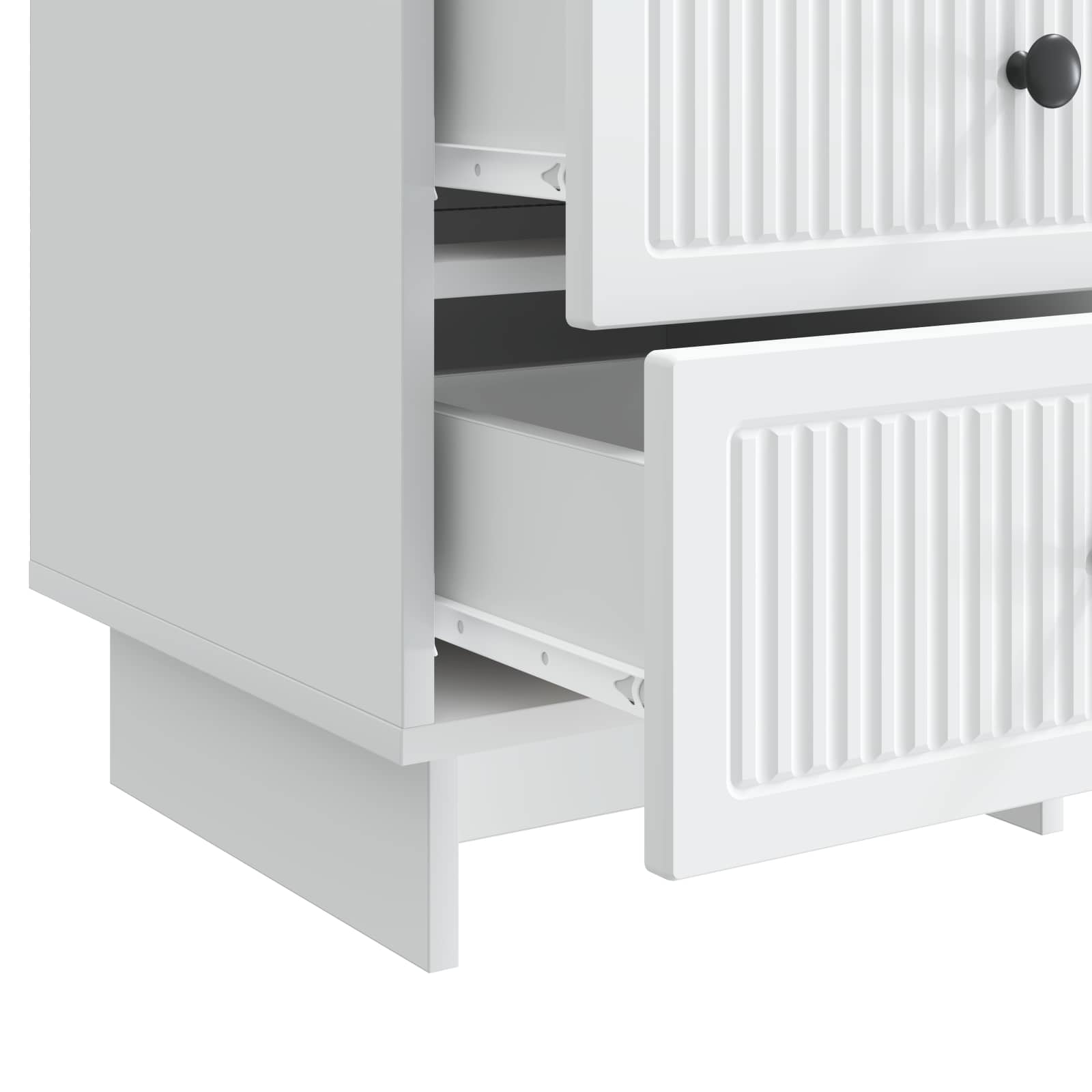 Armadio da Notte Bianco 43 x 41 x 66,5 cm Legno ingegnerizzato | homemem39