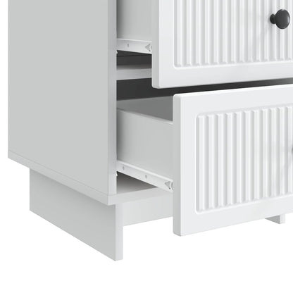Armadio da Notte Bianco 43 x 41 x 66,5 cm Legno ingegnerizzato | homemem39