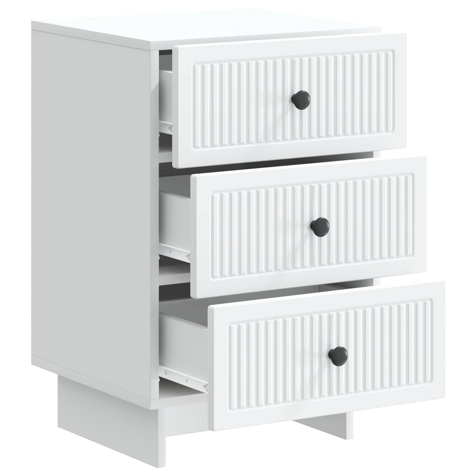 Armadio da Notte Bianco 43 x 41 x 66,5 cm Legno ingegnerizzato | homemem39