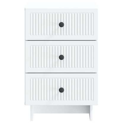 Armadio da Notte Bianco 43 x 41 x 66,5 cm Legno ingegnerizzato | homemem39