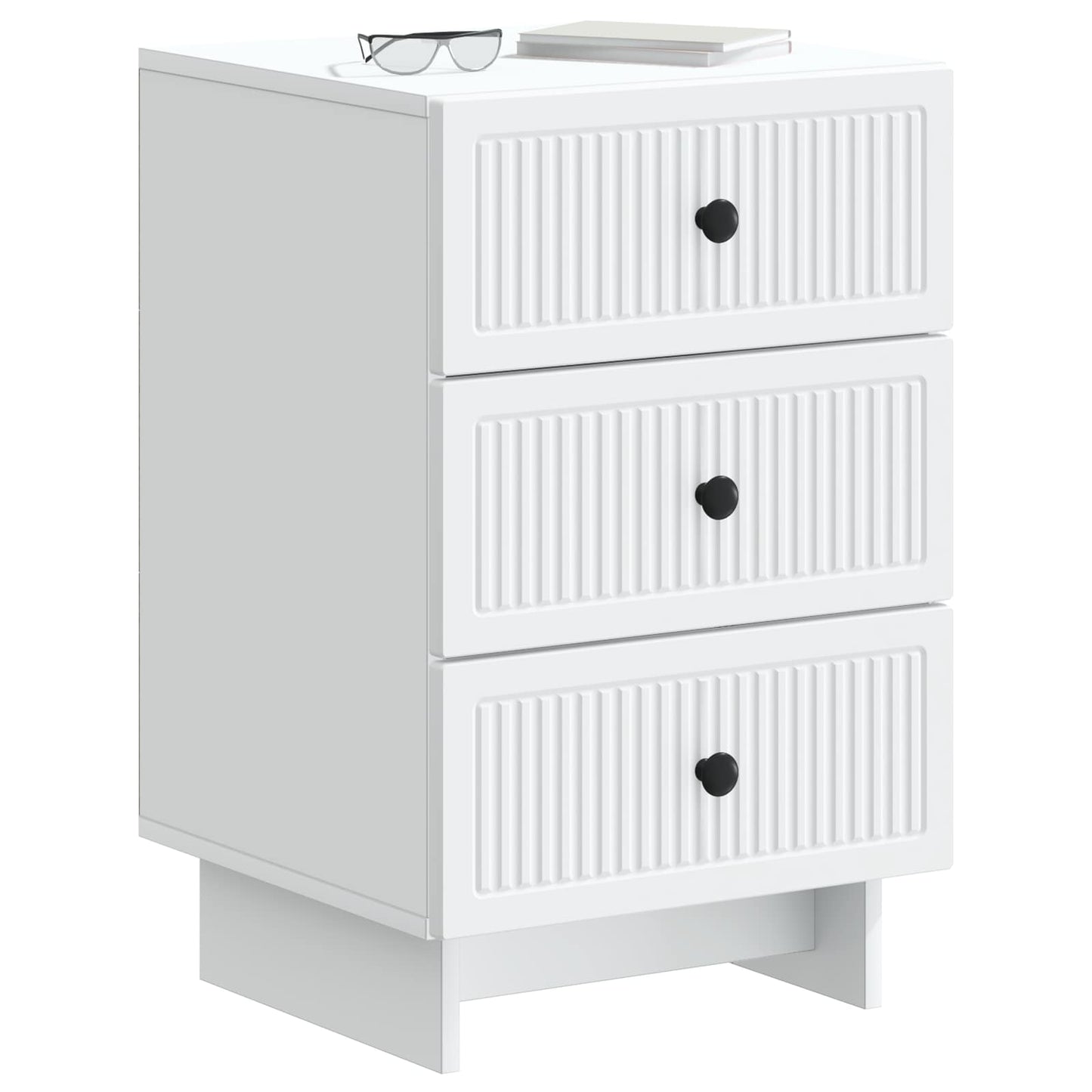 Armadio da Notte Bianco 43 x 41 x 66,5 cm Legno ingegnerizzato | homemem39