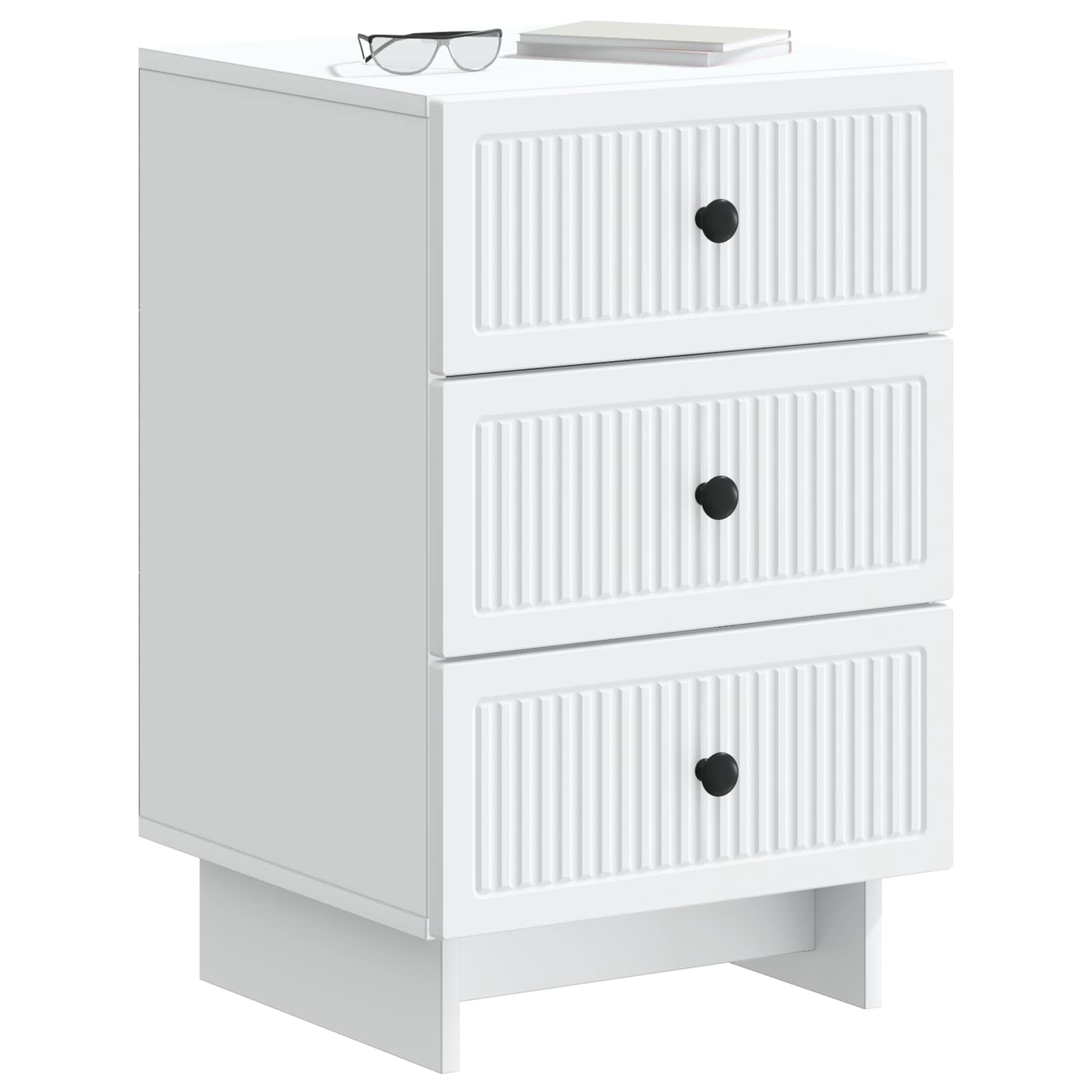 Armadio da Notte Bianco 43 x 41 x 66,5 cm Legno ingegnerizzato | homemem39