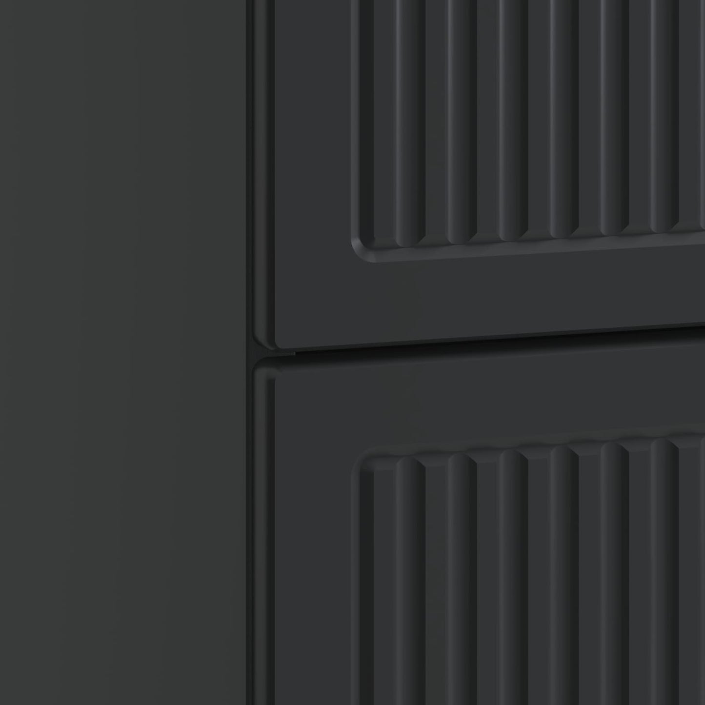 Armadio da Notte Nero 43 x 41 x 66,5 cm Legno ingegnerizzato | homemem39