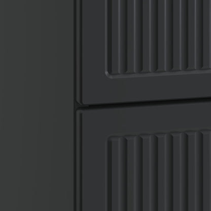 Armadio da Notte Nero 43 x 41 x 66,5 cm Legno ingegnerizzato | homemem39