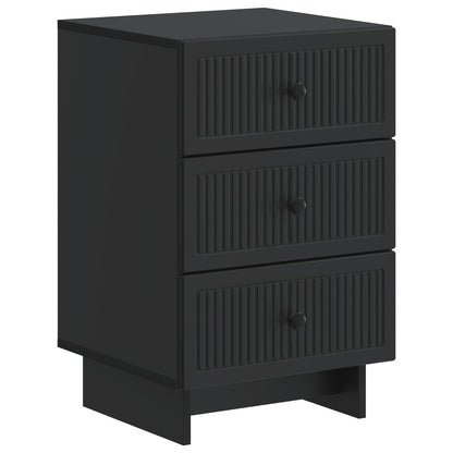 Armadio da Notte Nero 43 x 41 x 66,5 cm Legno ingegnerizzato