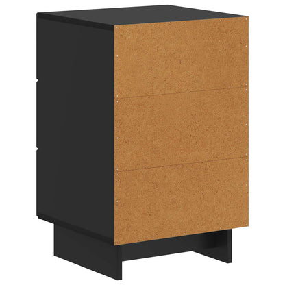 Armadio da Notte Nero 43 x 41 x 66,5 cm Legno ingegnerizzato | homemem39