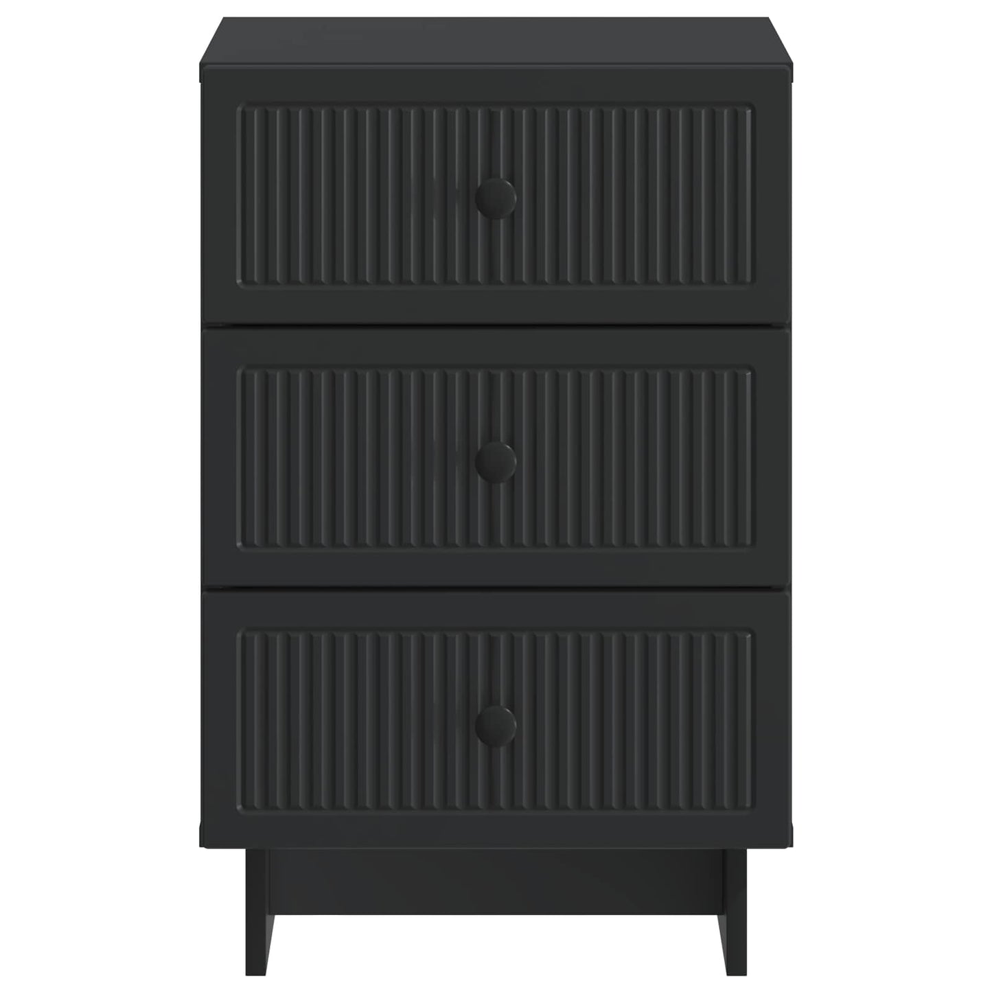 Armadio da Notte Nero 43 x 41 x 66,5 cm Legno ingegnerizzato | homemem39