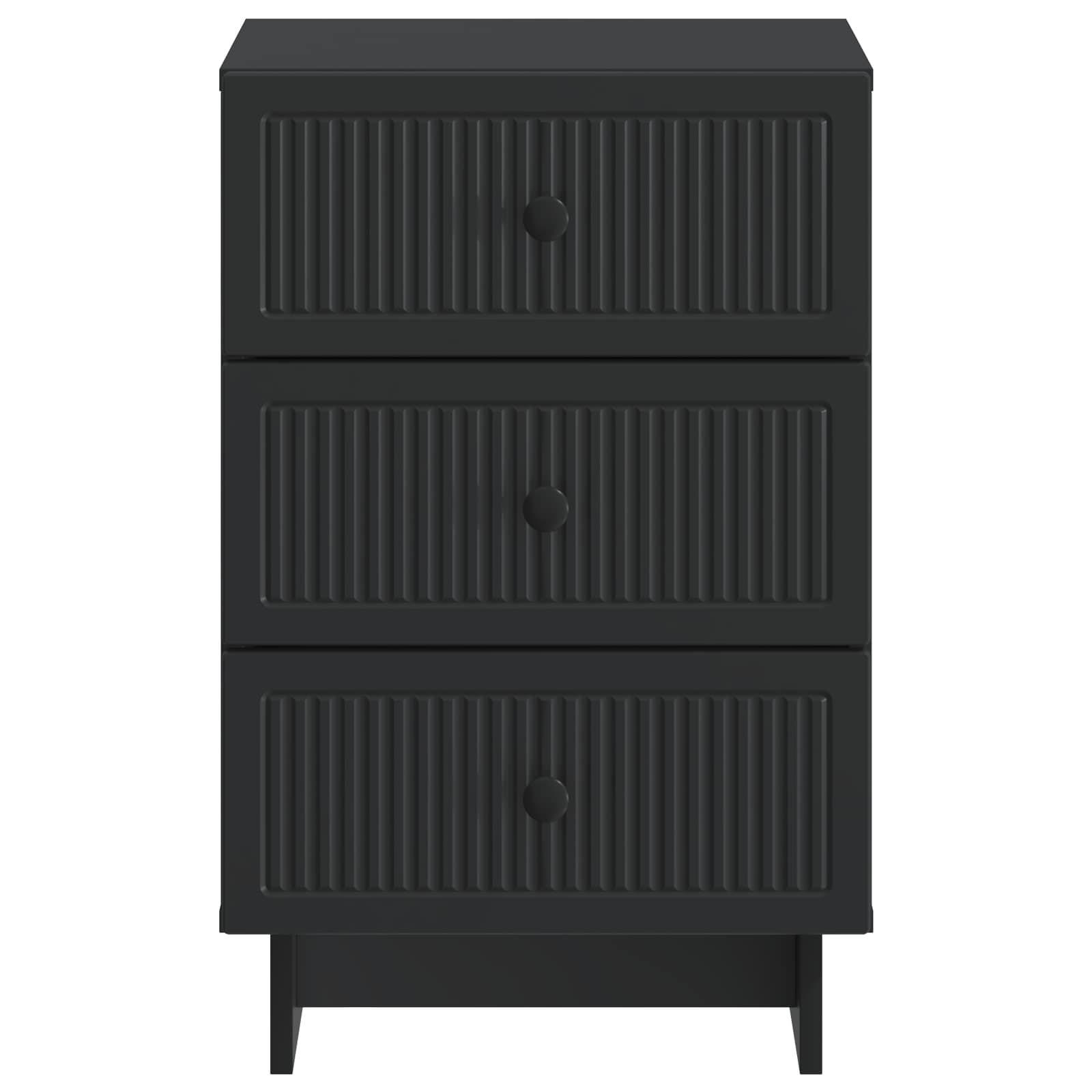 Armadio da Notte Nero 43 x 41 x 66,5 cm Legno ingegnerizzato | homemem39