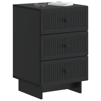 Armadio da Notte Nero 43 x 41 x 66,5 cm Legno ingegnerizzato | homemem39