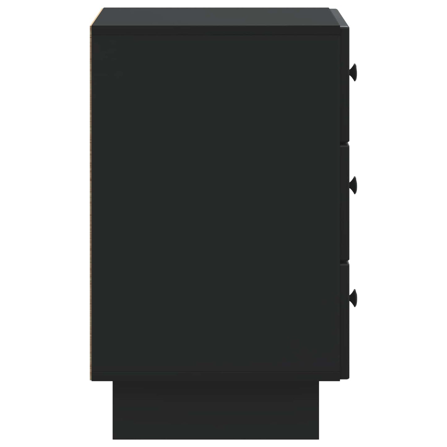 Armadio da Notte Nero 43 x 41 x 66,5 cm Legno ingegnerizzato | homemem39