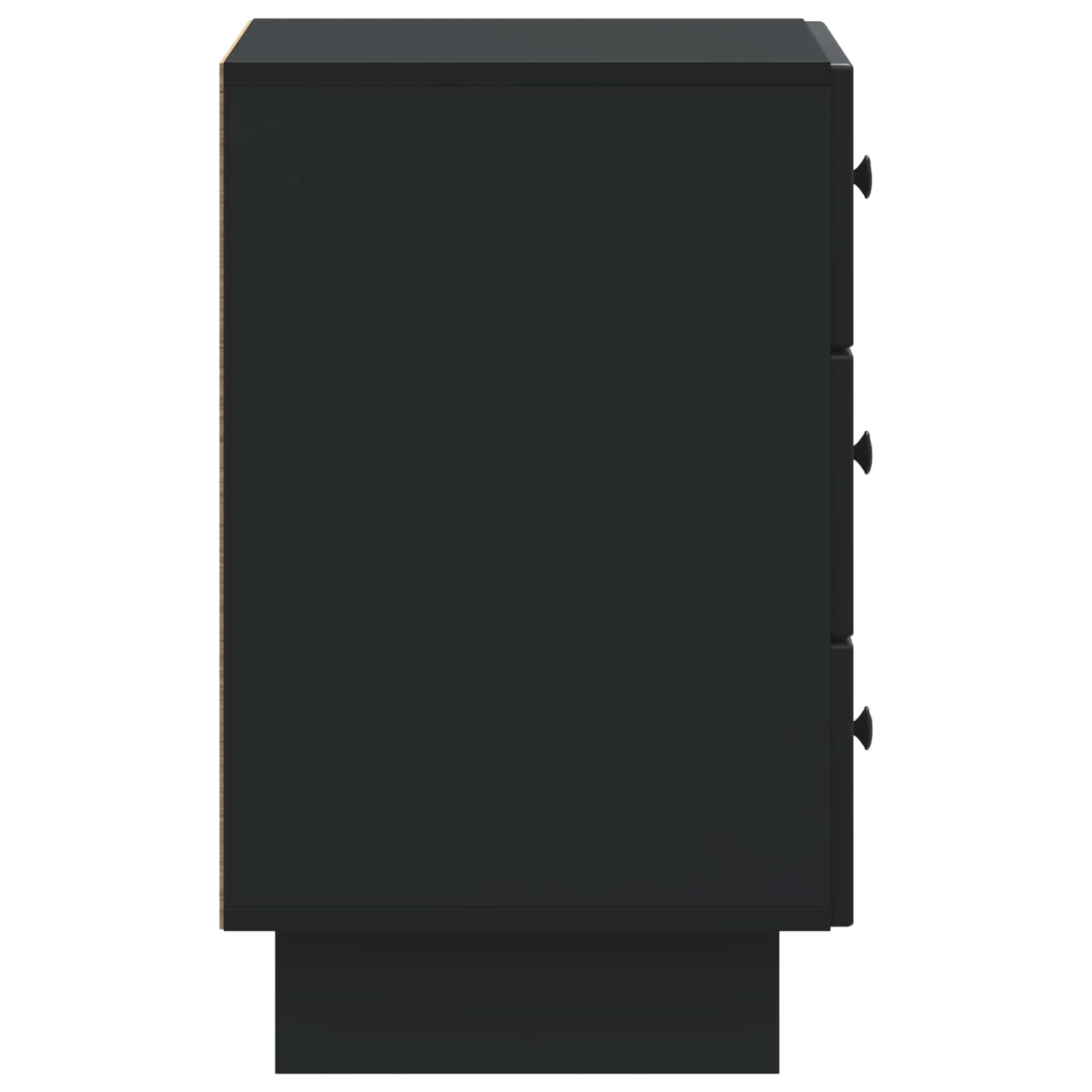 Armadio da Notte Nero 43 x 41 x 66,5 cm Legno ingegnerizzato | homemem39