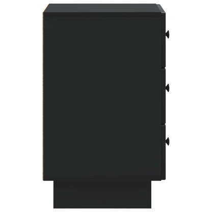 Armadio da Notte Nero 43 x 41 x 66,5 cm Legno ingegnerizzato | homemem39