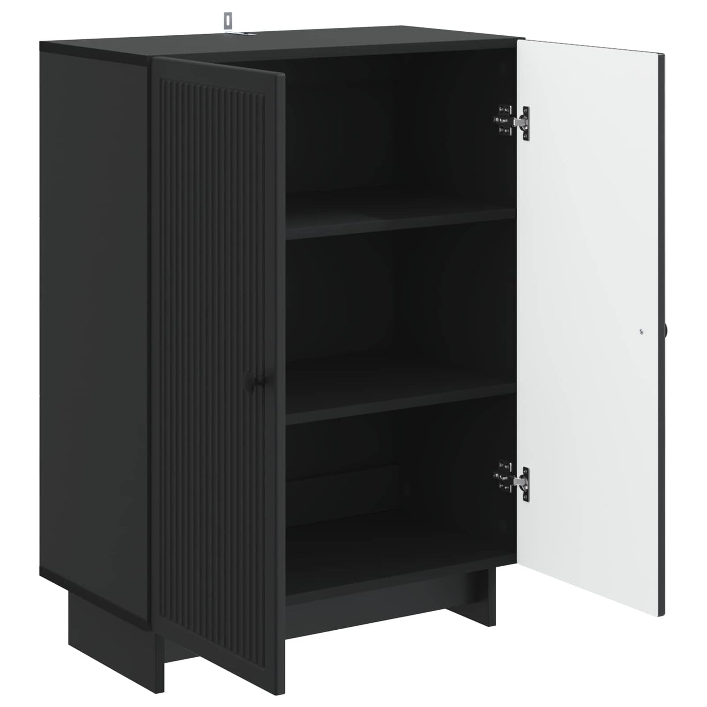 Credenza Nero 66 x 34,5 x 90 cm Legno ingegnerizzato