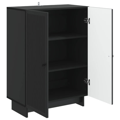 Credenza Nero 66 x 34,5 x 90 cm Legno ingegnerizzato