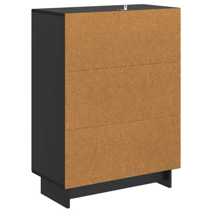 Credenza Nero 66 x 34,5 x 90 cm Legno ingegnerizzato