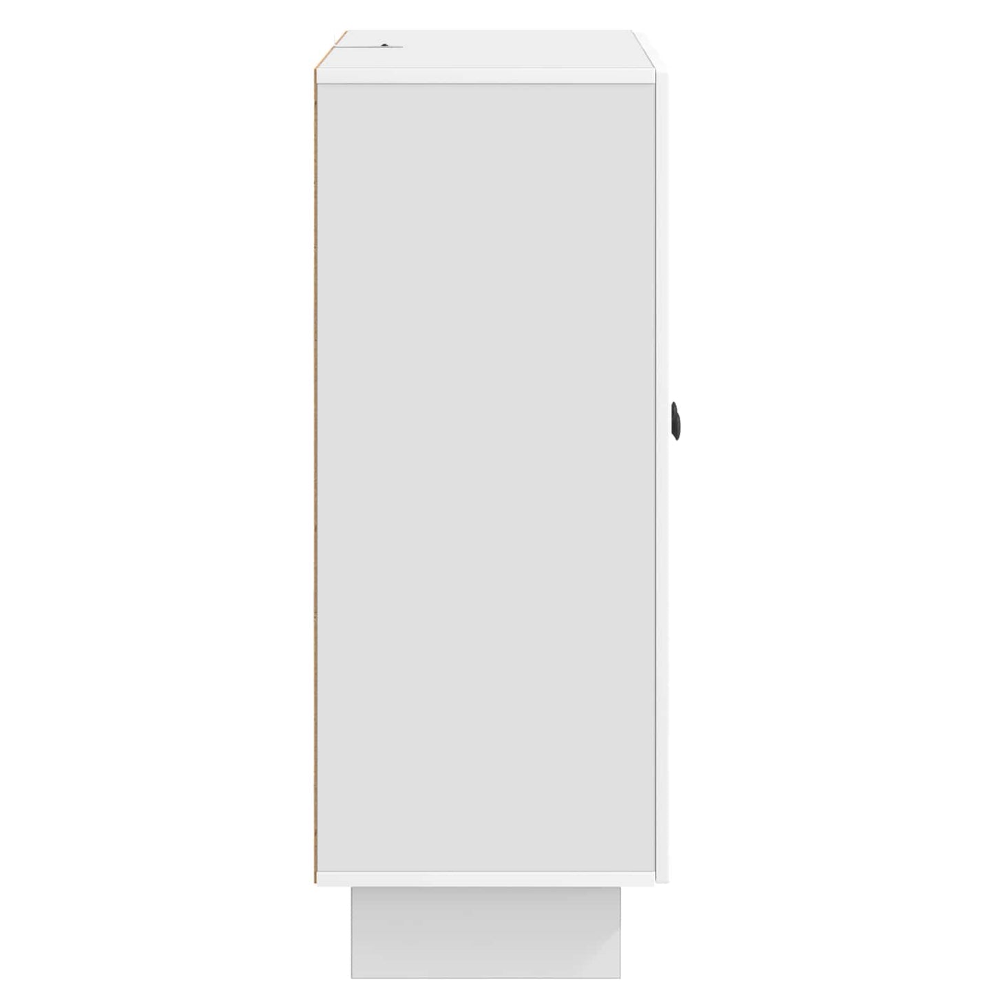 Credenza Bianco Lucido 66 x 34,5 x 90 cm Legno ingegnerizzato