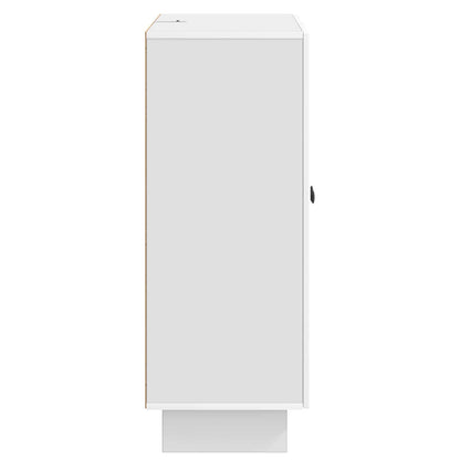 Credenza Bianco Lucido 66 x 34,5 x 90 cm Legno ingegnerizzato